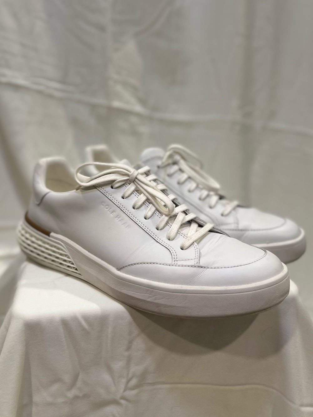 Cole Haan Men's GrandPrø Leather Halfcourt Skyweave Sneakers
